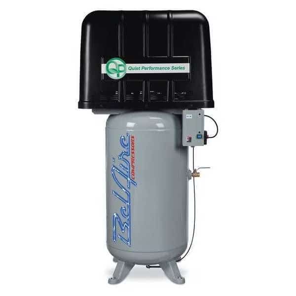 Quiet Air Compressor, 5 HP, 80 gal, 3-Phase