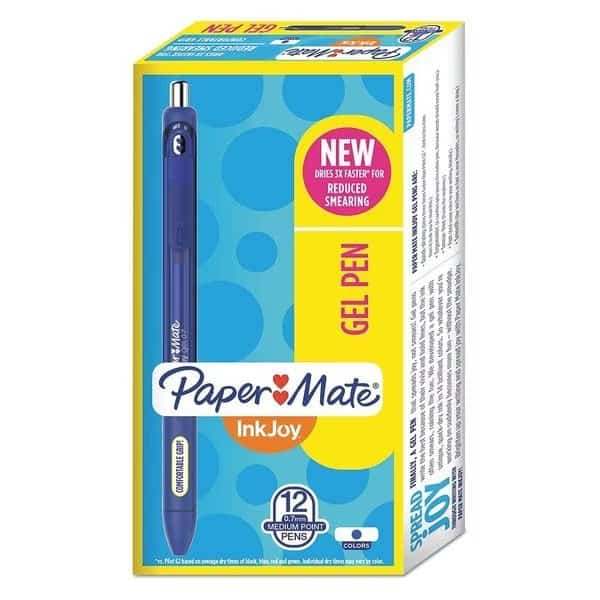 InkJoy Gel Retractable Pen, Blue, PK12