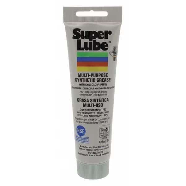 3 oz Multipurpose Grease Tube Translucent White, SUPER LUBE, Mfr# 21030