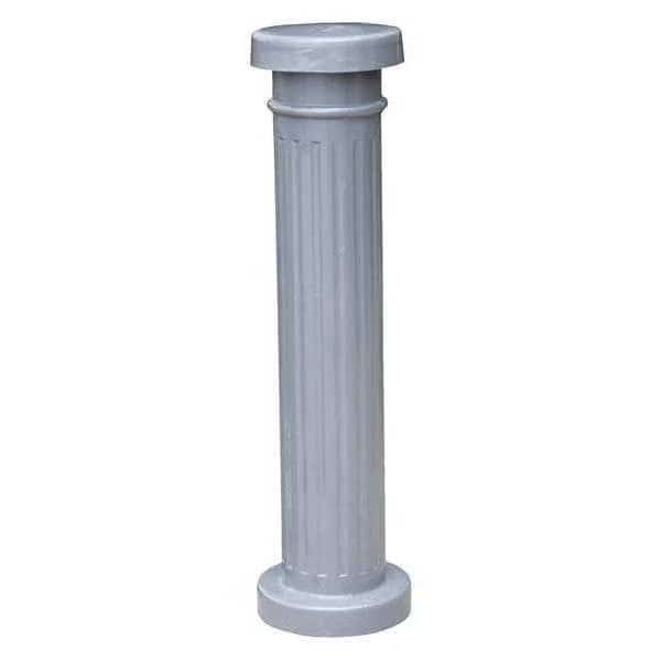 Decorative Aluminum Bollard,43.5 x 12", Mfr#: BOL-ALUM, VESTIL