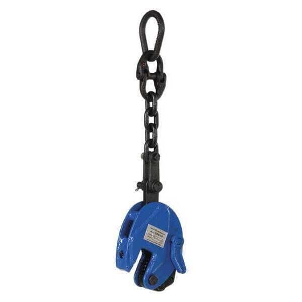 Vertical Plate Clamp With Chain, 1000 lb.