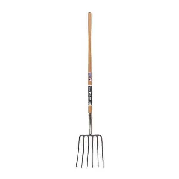 6-tine Manure Fork with 54"L Hardwood Handle