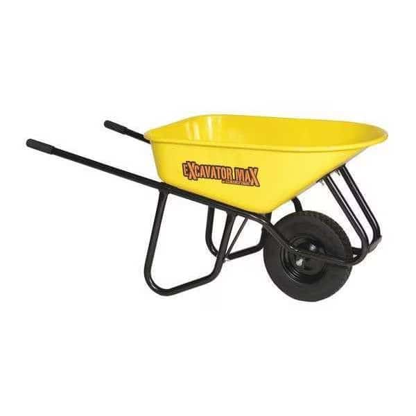 Wheelb.arrow, 6CuFt, Steel, FlatFree Tire, Capacity: 6 cu. ft.