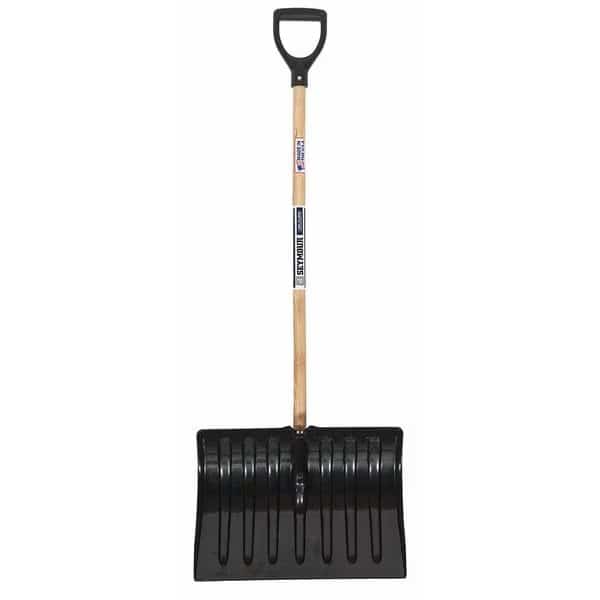 Snow Shovel,18"x13.5" Poly,44" WH, Mfr#: 96809, SEYMOUR MIDWEST