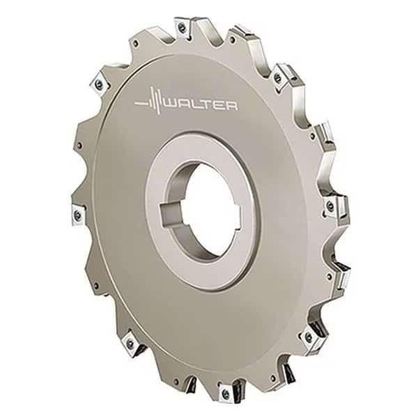 Indexable Slitting Cutter, 100.00mm Cutter Dia, 5 Inserts, 24.00mm Cut Depth, F4153 Series