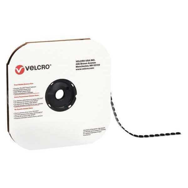 Tape Dots Hook, 7/8", Blk, PK900, Disc, Black, 900 PK