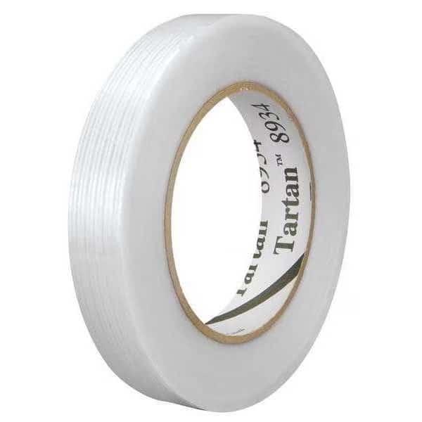 3M 8934 Strapping Tape, 4.0 Mil, 3/4" x 60 yds, Clear, PK48