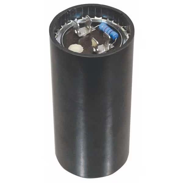 Motor Start Capacitor,88-108 MFD,Round, Mfr#: PTMJ88R, PACKARD
