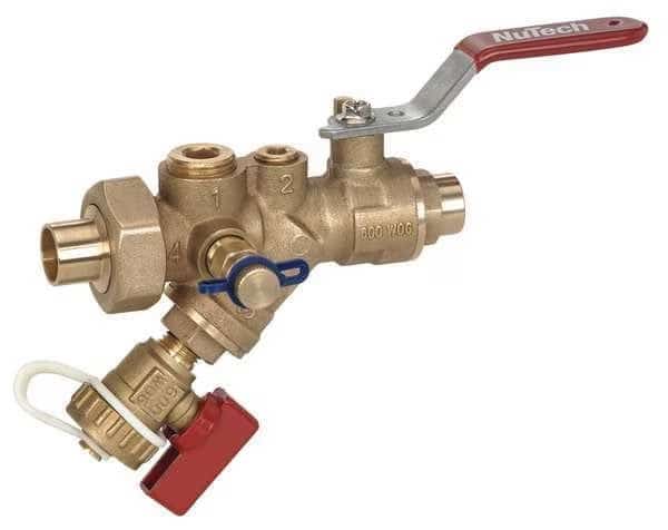 1-1/2" Sweat Combination Strainer Valve