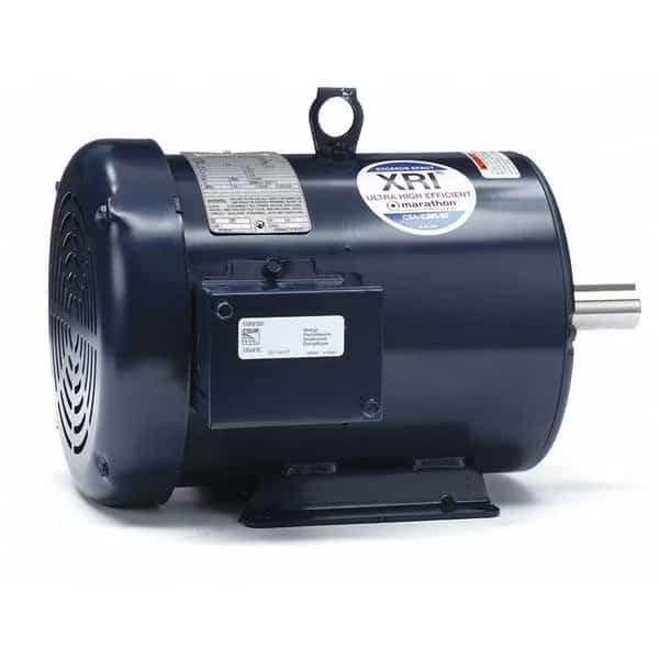 Three-Phase General Purpose Motor, 5 HP, 184T Frame, 230/460V AC Voltage, 1755 rpm Nameplate RPM