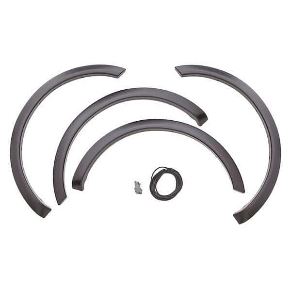 Fender Flares, 2 in, ABS, Black
