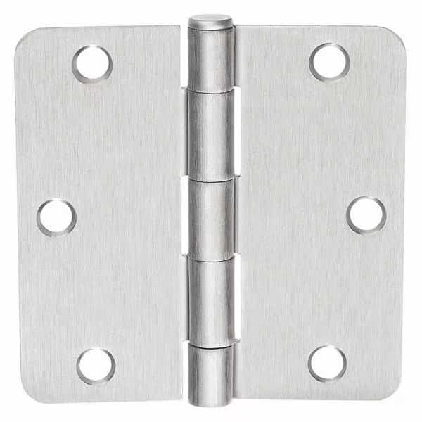 1 1/4 in W x 3-1/2" H Satin Chromium Door and Butt Hinge, Mckinney, Mfr#: 3�x3 1/2 1414 26D