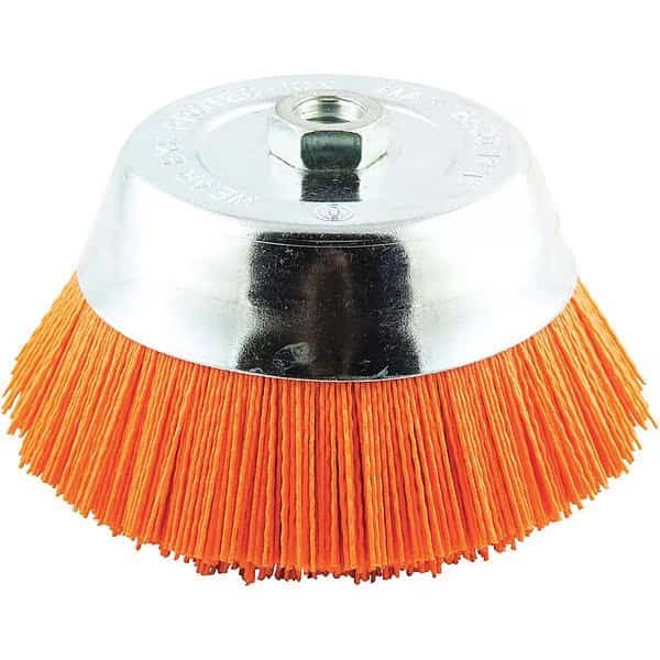 Cup Brush, Wire 0.040" dia., Nylon