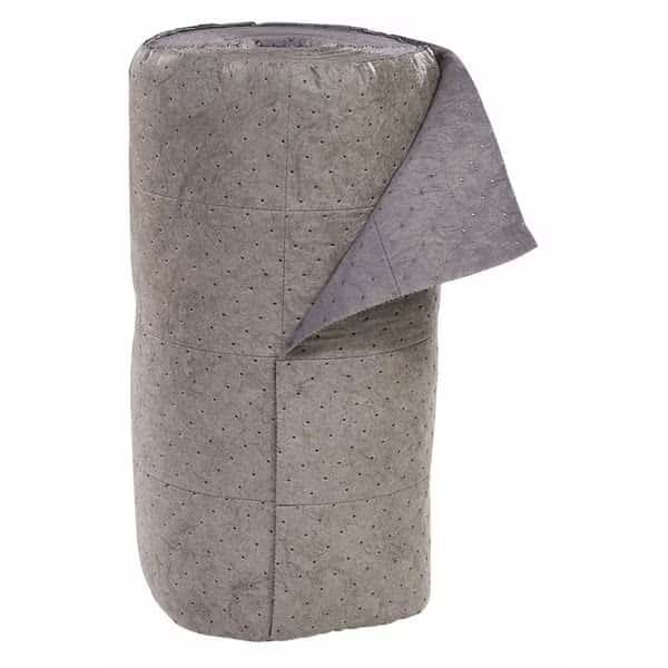 Sorbent Roll, 46 gal, 30 in x 150 ft, Universal, Gray, Polypropylene