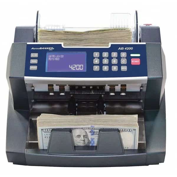 Bill Counter,300 Bills Capacity, Mfr#: AB4200, ACCUBANKER