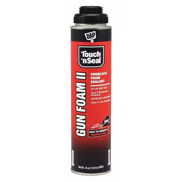 Spray Foam Sealant, Caulk Gun Application Method Aerosol Can, Orange, 2-3:1 Expansion Ratio