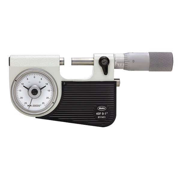 Micrometer, 0 to 1" Range, SS, Mahr, Mfr#: 4150900