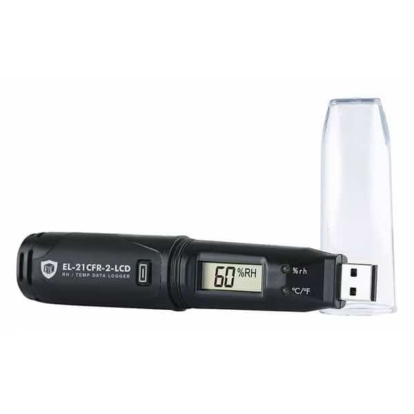 Temperature Humidity Data Logger, 4.96" D
