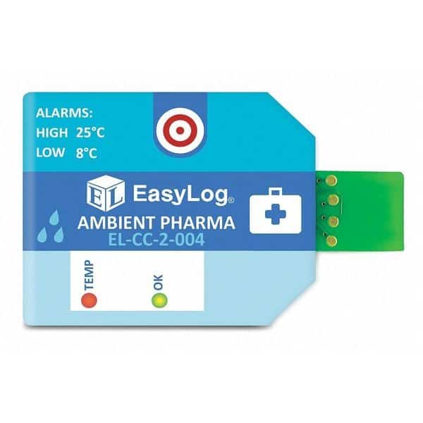 Ambient Pharma Data Logger,2.60" W,PK10, Mfr#: EL-CC-2-004 PK10, LASCAR