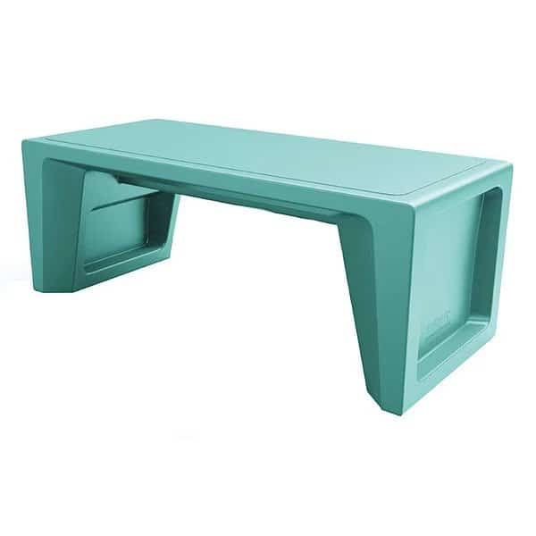 Rectangle Utility Table, 48" W, 48" L, 18" H, Polyethylene Blue
