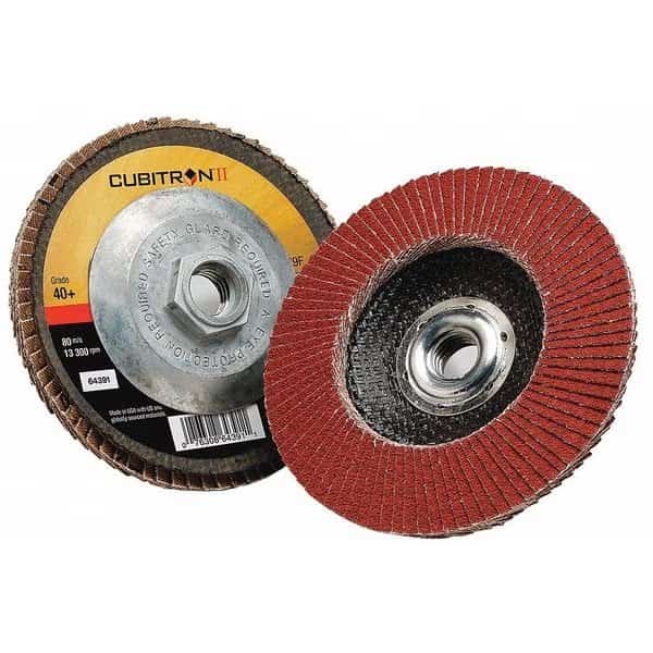 Flap Disc, Type 29, 4" dia., 40 Grit