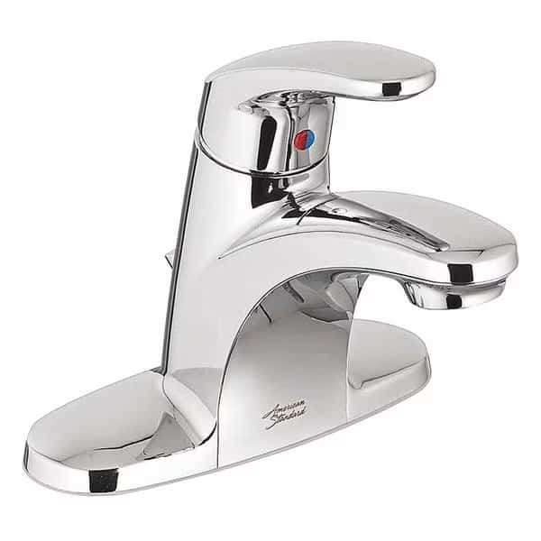 Single Handle 4" Mount, 3 Hole Mid Arc Bathroom Faucet, Polished chrome