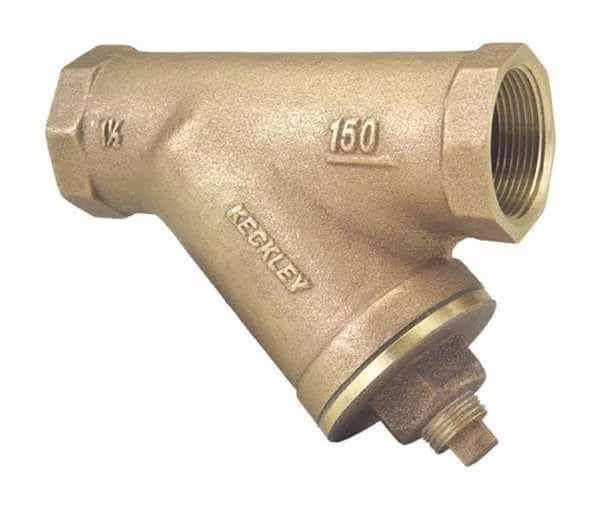 Y Strainer, 3/4" Pipe, Threaded, Bronze, 200 psi at 150 Degrees F WOG, 125 psi at 400 Degrees F WSP