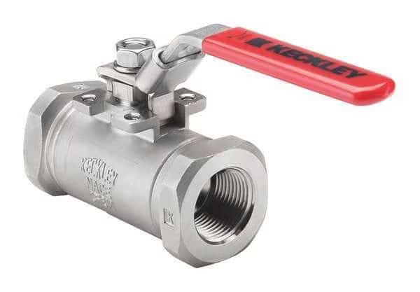 Ball Valve,2" Size,CS,Standard Port, Mfr#: BVS3THRCSAGSL-200, KECKLEY