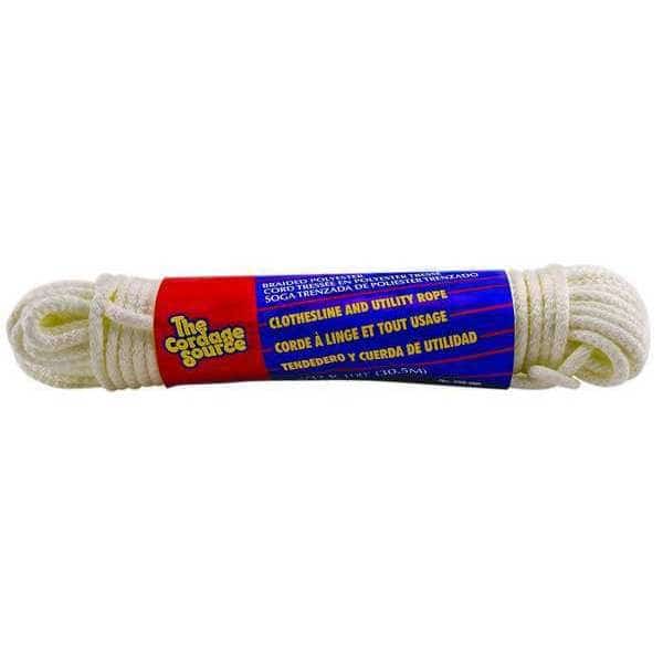 Rope,100ft,Wht,20lb.,Polyester, Mfr#: 10S-WA, EnjoyTool select