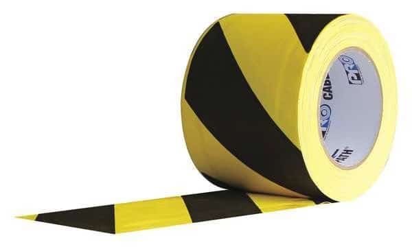 Cable Path, 6 in.W, Yellow/Black Stripes, PROTAPES, Mfr# Cable Path