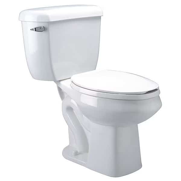 Tank Toilet, 1.1 gpf, Pressure Assist Tank, Floor Mount Mount, Elongated, White