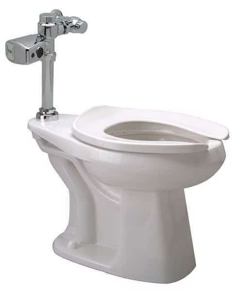 Bedpan Flush Valve Toilet, 1.28 gpf, Flush Valve, Floor Mount, Elongated, White