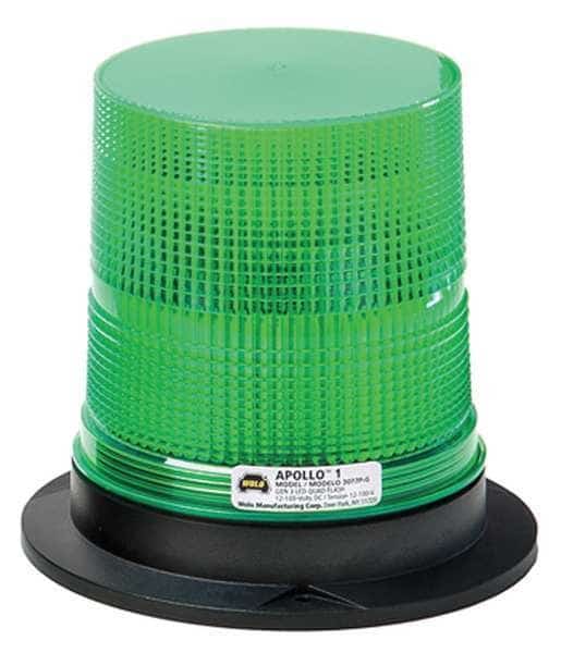 LED Warning Light,Green,12/100VDC, Mfr#: 3077P-G, WOLO
