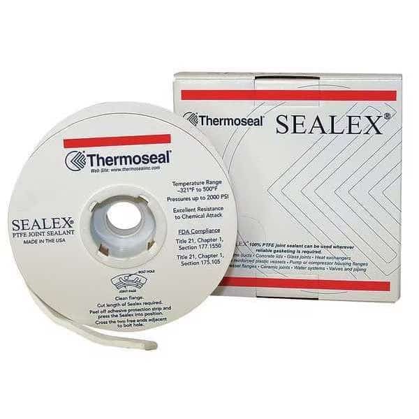 Joftt Sealant,1/2 ft. W,White,150 ft. L, Mfr#: SX0000-0500-0150, SEALEX PTFE JOINT SEALANT