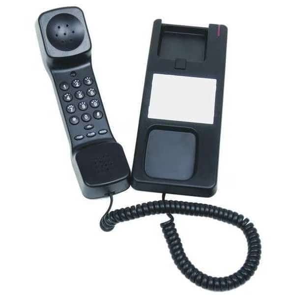 Hospitality Telephone, Analog, Wall or Desk Black, Bittel, Mfr#: 41T-5 MW (BK)