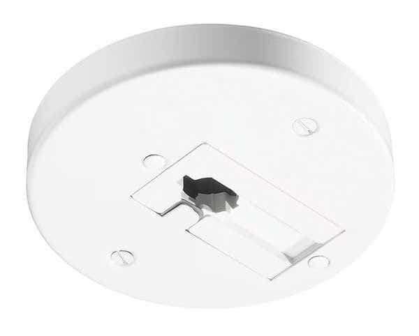 Outlet Box Adapter,White,4 3/4in, Mfr#: R40N WH, JUNO LIGHTING GROUP - JUNO TRAC-LITES