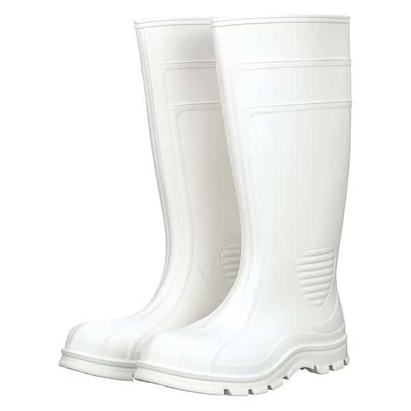 Men's Talon Trax Tall Rubber Boots, Steel Toe, 15" Height, White, 6 (Formerly Talon Trax), PR