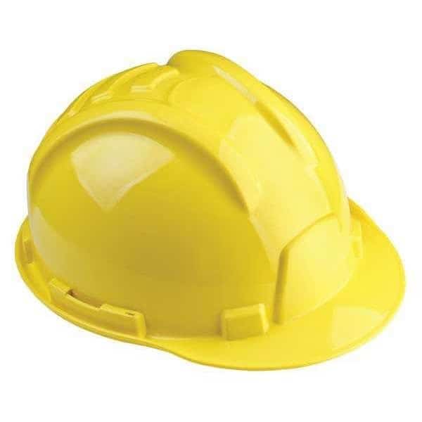 Front Brim Hard Hat, Type 1, Class E, Ratchet (6-Point), Yellow, TASCO, Mfr# 100-32000