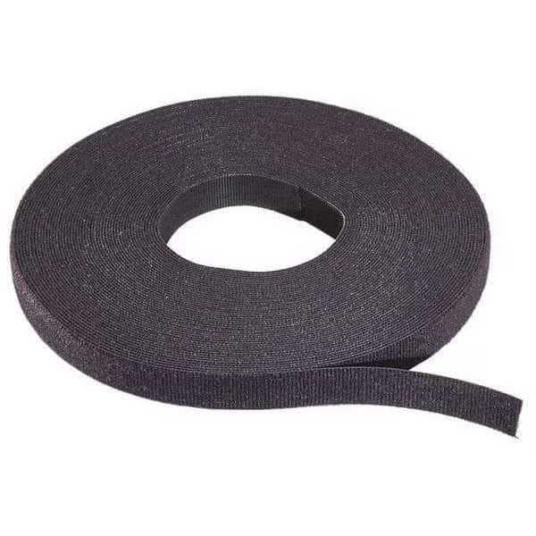 Hook-and-Loop Cable Tie Roll,75 ft,Black, Mfr#: W-75-HRL-BK, RIP-TIE