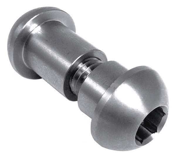 Binding Barrel, M4x0.70, 25 mm Brl Lg, 15/64 in Brl Dia, Stainless Steel Plain