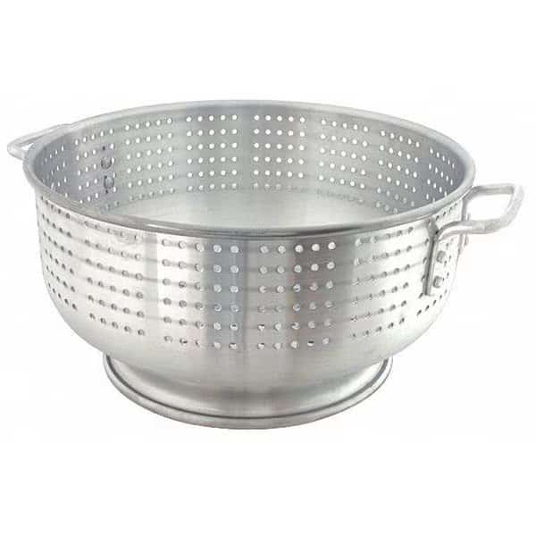 Colander, 21 qt., 8 in. H, Aluminum
