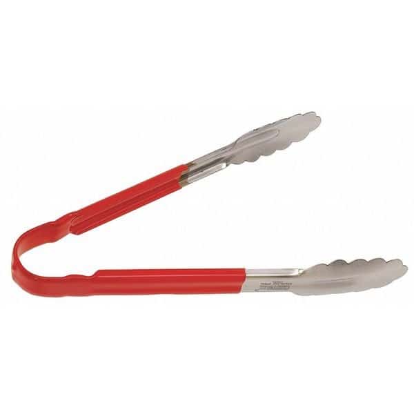 Tong,Red,10 in. L,Stainless Steel, Mfr#: CG10R, CRESTWARE