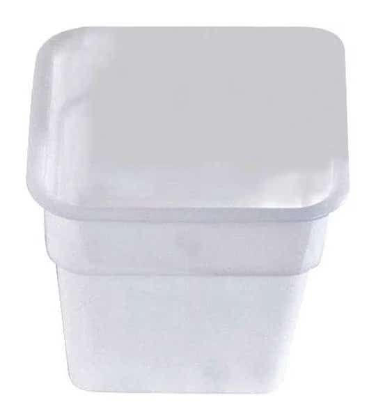 Round Storage Container, White, 7-1/4 "D