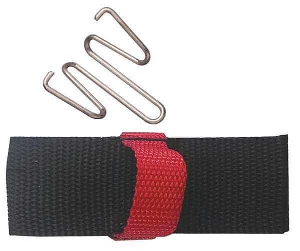 Hook-and-Loop Belt, Black, 8 in. Lx7 in. W