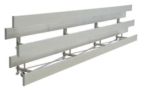 Bleacher,3 Rows,42 Seats,21 ft. L, Mfr#: TR-0321STD, NATIONAL RECREATION SYSTEMS