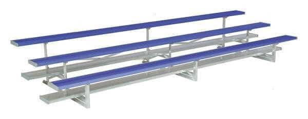 Bleacher, 3 Rows, 30 Seats, 15 ft. L, Blue