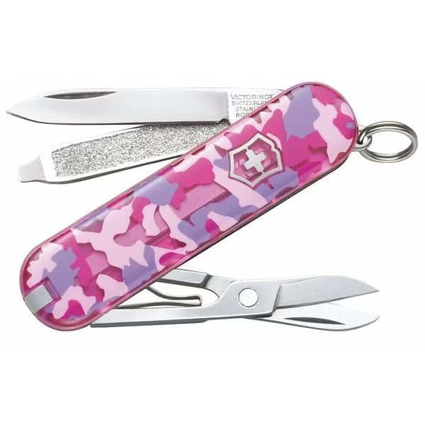 Multi-Tool Knife, 3 Tool, 7 Funct, PinkCamo