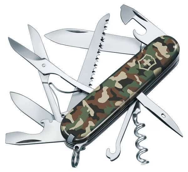 Multi-Tool Knife, 9 Tool, 15 Funct, GrnCamo