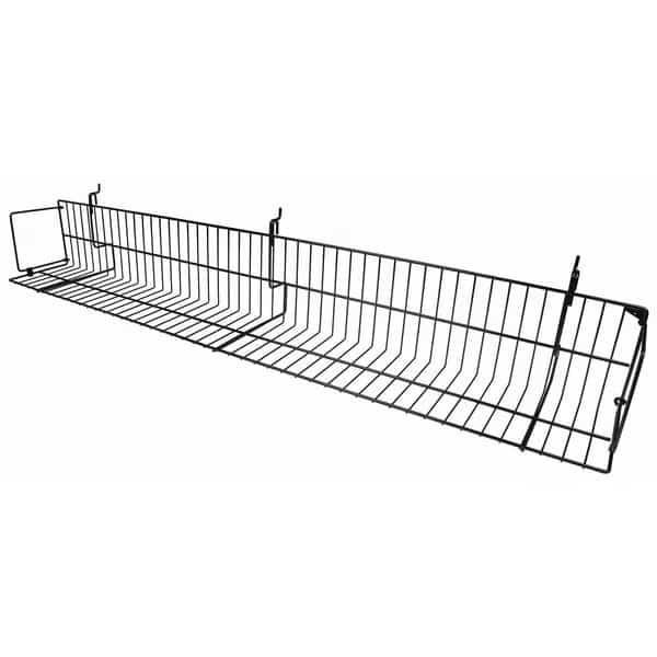 Video Shelf, Epoxy, Black, 6-1/2" H, 6PK, Econoco, Mfr#: BSK48V/B