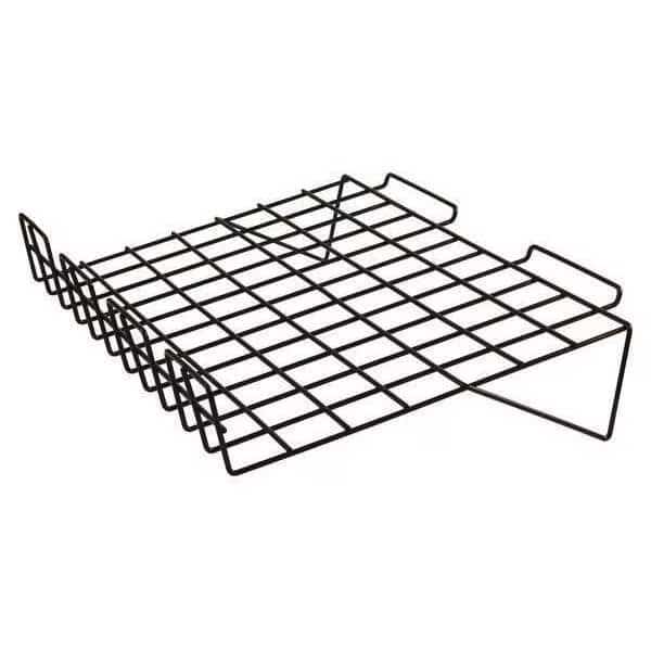 Shelf, Black, 22-1/2 in. L, Semi-Gloss, PK6
